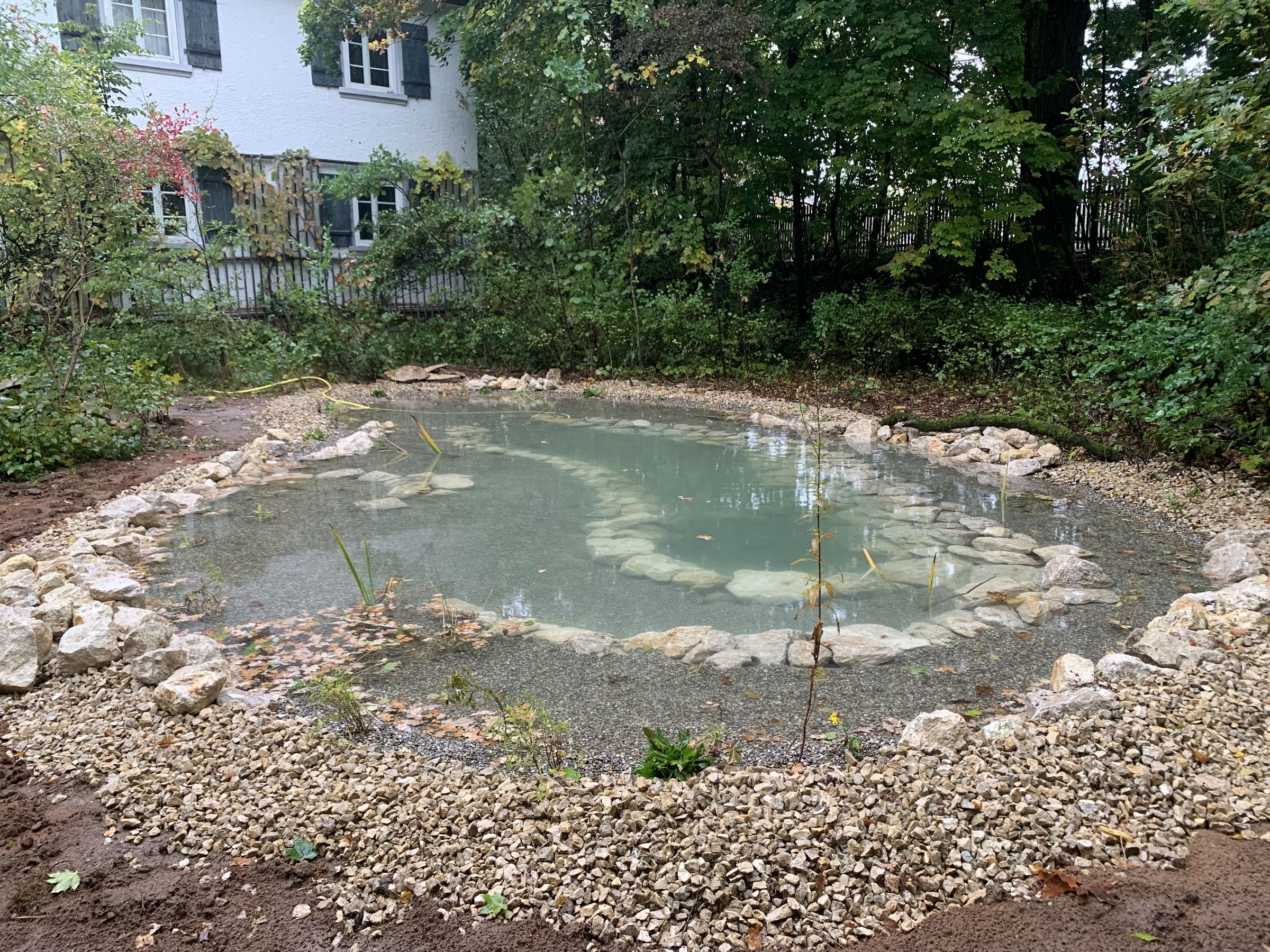 Teichsanierung in der Geschäftsstelle, Bild: H. Frobel